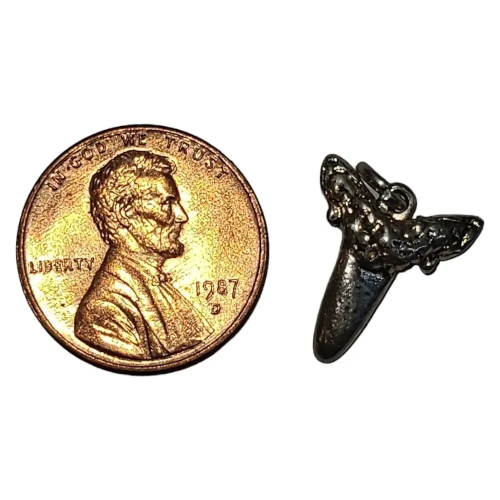 Vintage Silver Tone Shark‎ Tooth Charm